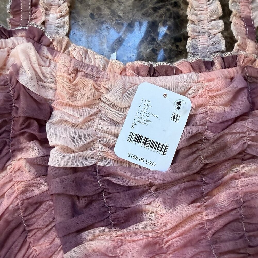 Free People X Revolve Tessa Smocked Midi Dress Women’s NWT  MSRP $168 Size S - Picture 5 of 9